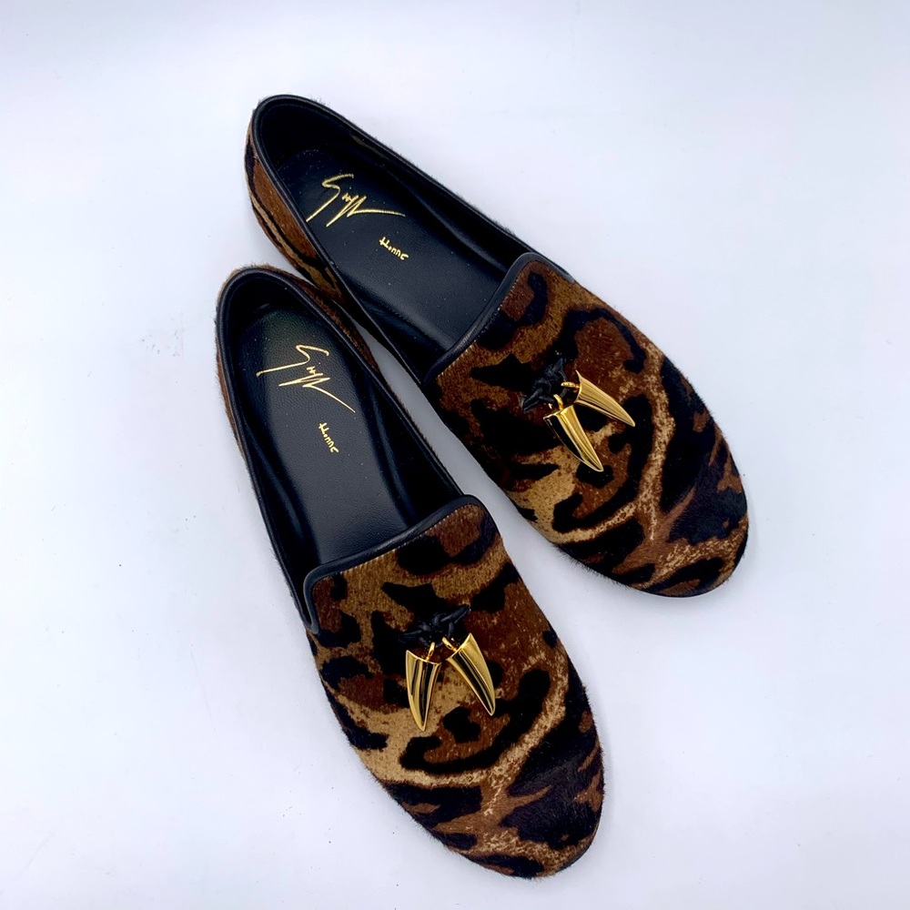 Giuseppe Zanotti Calf-Hair Leopard Loafer
